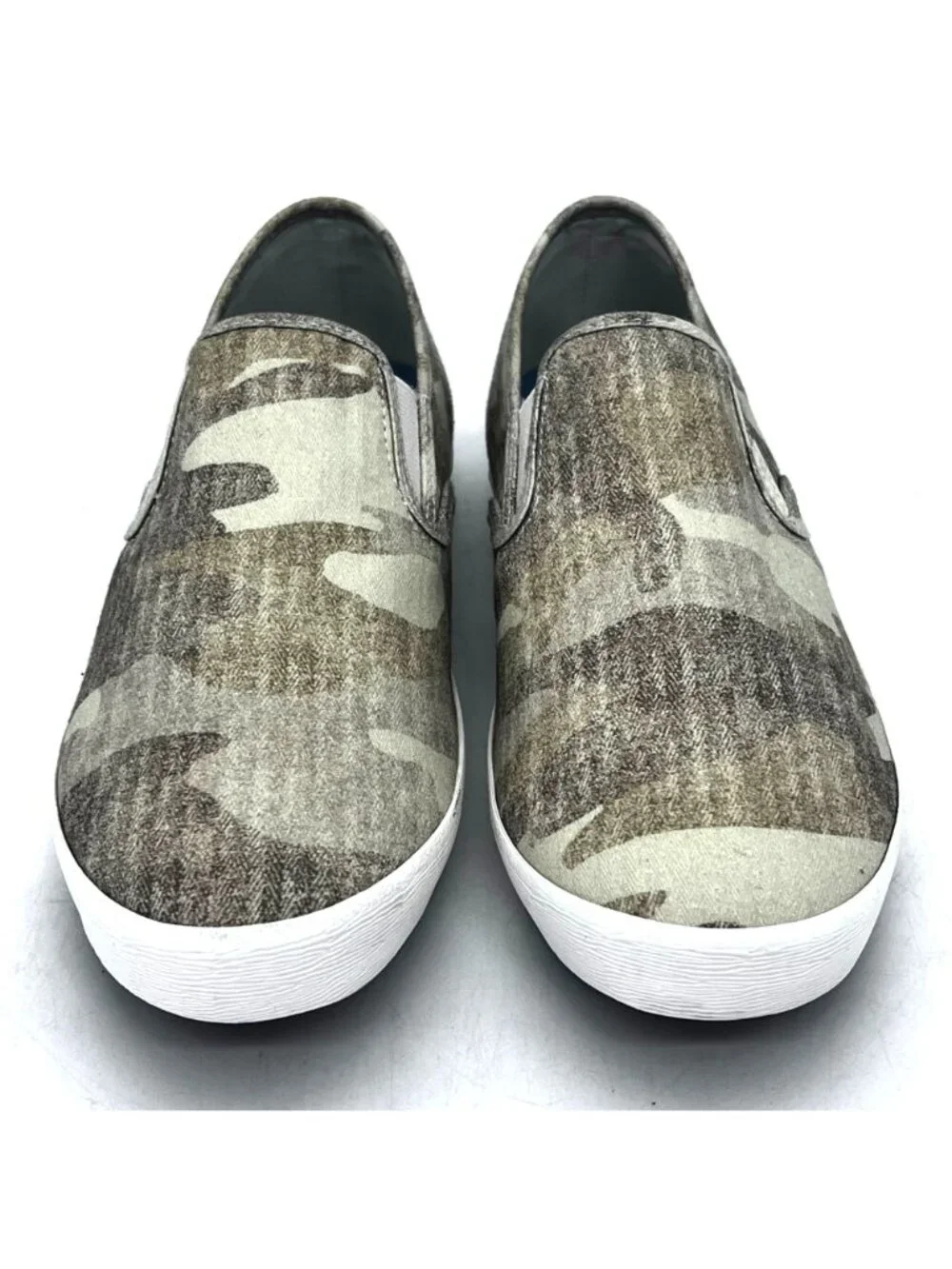 SeaVees Baja Slip-On Cream Camouflage Herringbone Twill Casual Womens Shoes US 8 - Picture 4 of 12